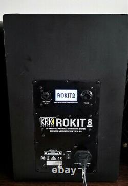 KRK Rokit RP8 G4 DJ Professional Active Powered Studio monitors, Pair, mint