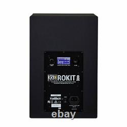 KRK Rokit RP8 G4 Pair Powered DJ Studio Monitor Speakers Isolation Pads & Cables