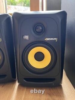 KRK S10.4 10 Subwoofer and pair of Rokit 5 G3 Powered Studio Monitors