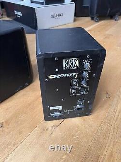 KRK S10.4 10 Subwoofer and pair of Rokit 5 G3 Powered Studio Monitors