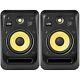 KRK V8S4 Black 8-Inch Active Powered DJ Recording Studio Monitor Speaker (Pair)