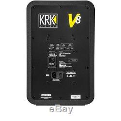 KRK V8S4 Black 8-Inch Active Powered DJ Recording Studio Monitor Speaker (Pair)
