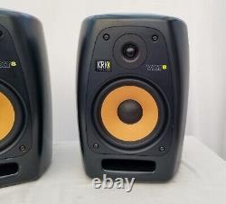 KRK VXT8 8 2-Way Active Powered Studio Monitor Speakers Black Pair