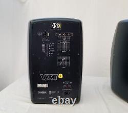 KRK VXT8 8 2-Way Active Powered Studio Monitor Speakers Black Pair