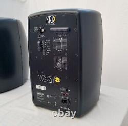 KRK VXT8 8 2-Way Active Powered Studio Monitor Speakers Black Pair