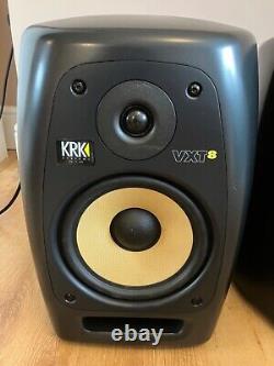KRK VXT8 8 2-Way Active Powered Studio Monitor Speakers Black Pair boxed