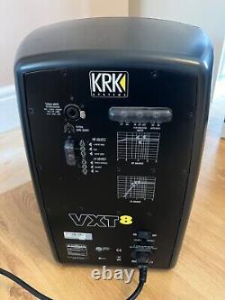 KRK VXT8 8 2-Way Active Powered Studio Monitor Speakers Black Pair boxed