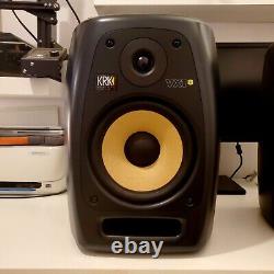 KRK VXT8 Pair 8 2-Way Active Powered Studio Monitor Speakers Black