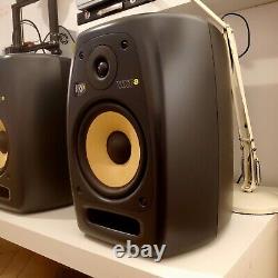 KRK VXT8 Pair 8 2-Way Active Powered Studio Monitor Speakers Black