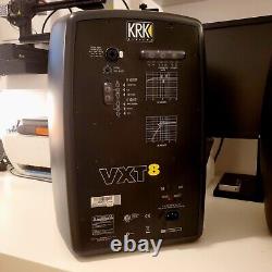 KRK VXT8 Pair 8 2-Way Active Powered Studio Monitor Speakers Black