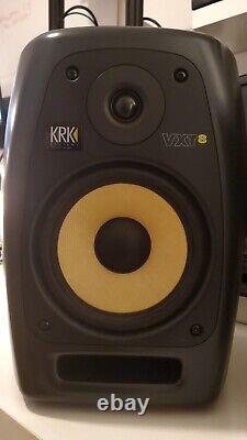 KRK VXT8 Pair 8 2-Way Active Powered Studio Monitor Speakers Black