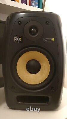 KRK VXT8 Pair 8 2-Way Active Powered Studio Monitor Speakers Black