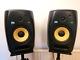 KRK VXT8 Pair 8 2-Way Active Powered Studio Monitor Speakers Black + Stands