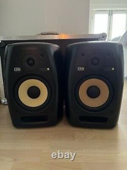 KRK VXT8 Pair 8 Active Powered Studio Monitor Speakers Black