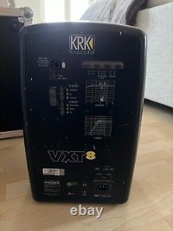 KRK VXT8 Pair 8 Active Powered Studio Monitor Speakers Black