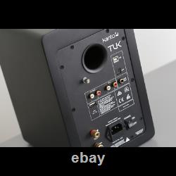 Kanto Audio TUK Speakers Active Bluetooth Pair Matte Black Powered Bookshelf