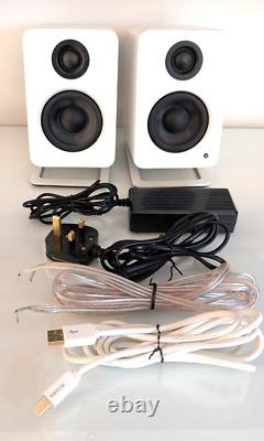 Kanto Audio YU2 Active Powered Desktop Speakers Matt White + Kanto Stands