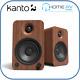 Kanto Audio YU4 Active Powered Bookshelf Desktop Speakers Walnut