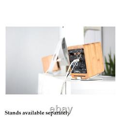 Kanto Audio Yu2 Speakers Powered Active Desktop Table Bamboo PC Mac Compact USB