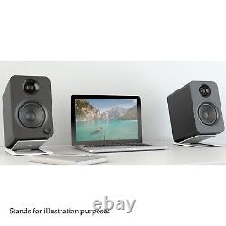 Kanto Audio Yu Powered Speakers PAIR Active 70w Desktop Bookshelf Black Desk