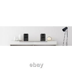 Kanto Audio Yu Powered Speakers PAIR Active 70w Desktop Bookshelf Black Desk
