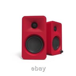 Kanto ORA 100w Powered Reference Desktop Speakers with Bluetooth Red