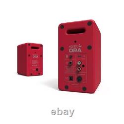 Kanto ORA 100w Powered Reference Desktop Speakers with Bluetooth Red