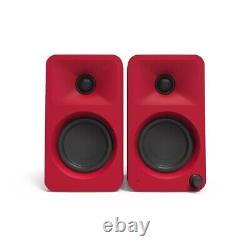 Kanto ORA 100w Powered Reference Desktop Speakers with Bluetooth Red