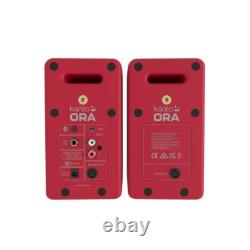 Kanto ORA 100w Powered Reference Desktop Speakers with Bluetooth Red