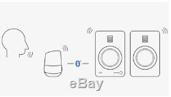 Kanto TUK Premium Active Powered Bluetooth AptX HD Speakers Matte White Pair