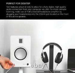 Kanto TUK Premium Active Powered Bluetooth AptX HD Speakers White Pair