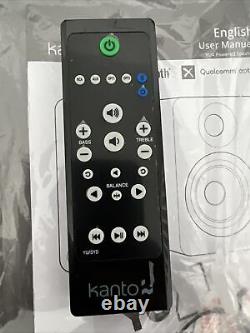Kanto YU4 Active Powered Bookshelf Speakers Matte White Bluetooth Pair