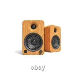 Kanto YU4 Powered Bookshelf Speakers Bamboo