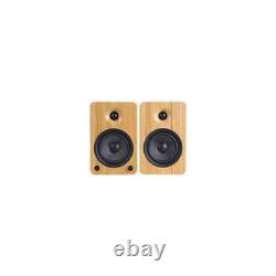 Kanto YU4 Powered Bookshelf Speakers Bamboo