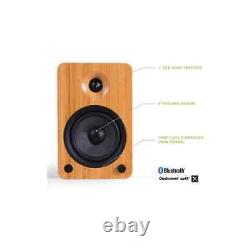 Kanto YU4 Powered Bookshelf Speakers Bamboo