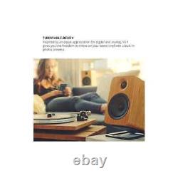 Kanto YU4 Powered Bookshelf Speakers Bamboo