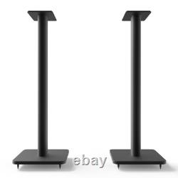 Kanto YU6MW 200W Powered Speakers Pair + 26 Speaker Stands, Black