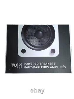 Kanto YU6 Active Speakers Powered Bookshelf- PAIR White Bluetooth Streaming