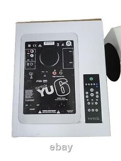 Kanto YU6 Active Speakers Powered Bookshelf- PAIR White Bluetooth Streaming