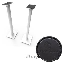 Kanto YU6 White 200W Powered Speakers Pair + 32 Floor Stands White