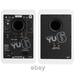 Kanto YU6 White 200W Powered Speakers Pair + 32 Floor Stands White
