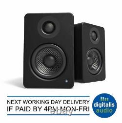 Kanto Yu2 Active Powered Bookshelf Speakers Built in DAC Black OPEN BOX