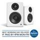 Kanto Yu2 Active Powered Bookshelf Speakers Built in DAC Hi-Fi White OPEN BOX