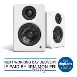 Kanto Yu2 Active Powered Bookshelf Speakers Built in DAC Hi-Fi White OPEN BOX