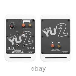 Kanto Yu2 Active Powered Bookshelf Speakers Built in DAC Hi-Fi White OPEN BOX