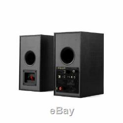 Klipsch R-41PM Powered Active Bluetooth Bookshelf Speaker Pair with Phono Input