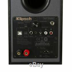 Klipsch R-41PM Powered Active Bluetooth Bookshelf Speaker Pair with Phono Input