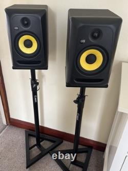 Krk Rokit Classic 7 Powered Monitors (pair) & Adam Hall Stands
