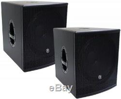 MACKIE SRM1801 18 Powered Subwoofer PAIR with Mackie Branded Covers