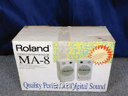 MA-8 Stereo Micro Monitor Speakers Active Powered Studio Pair 100V ROLAND